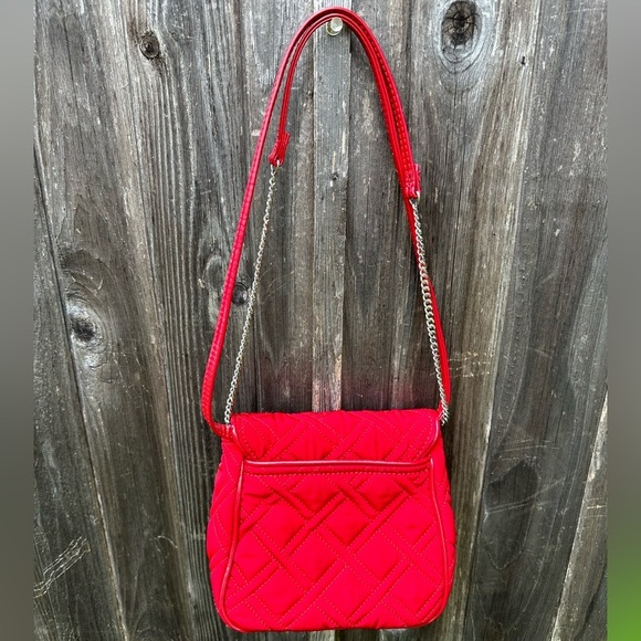 Vera Bradley Cardinal Red Microfiber Crossbody Purse - Picture 7 of 10